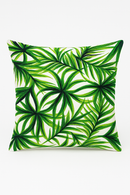 housse de coussin décorative motif cactus et plantes tropicales