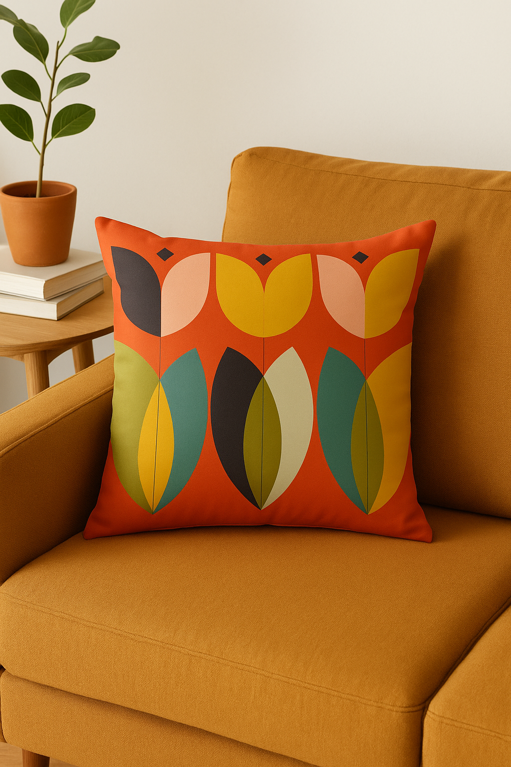 housse de coussin décorative nordique abstraite pour salon - vue 3 sur 2