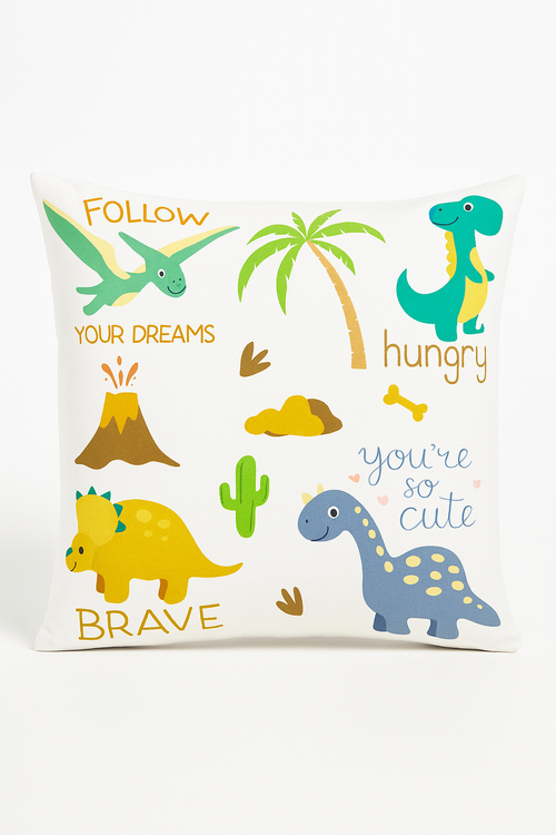 housse de coussin dinosaure mignon décoration luxe pour la maison