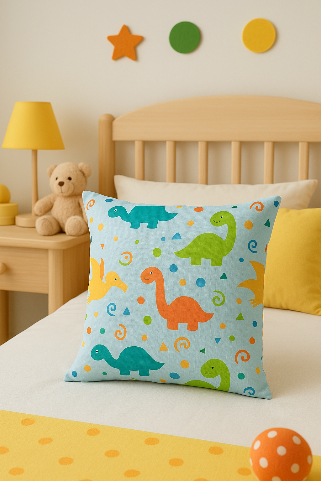 housse de coussin dinosaure mignon pour canapé voiture ou bureau