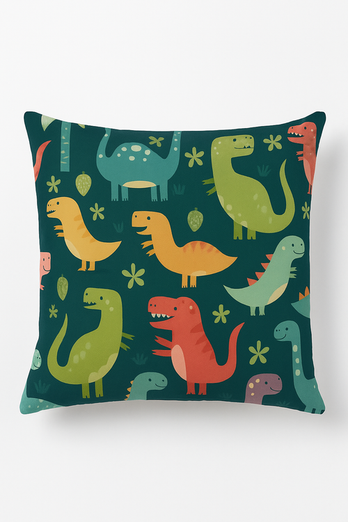 housse de coussin dinosaure mignon pour décoration intérieure élégante