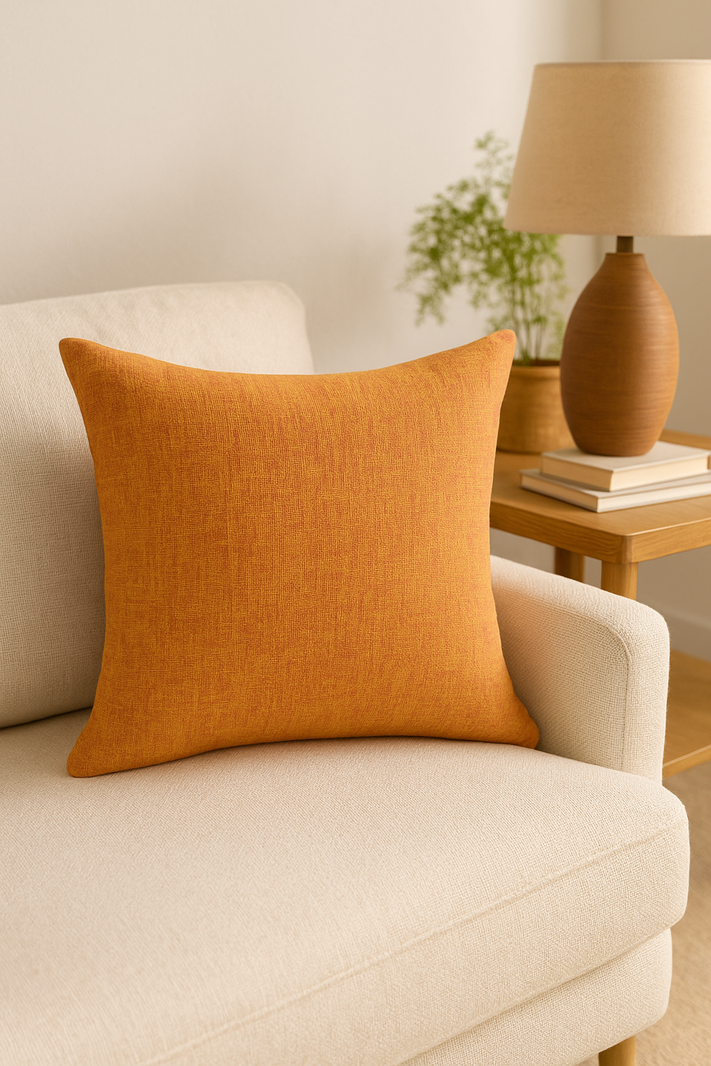 housse de coussin en lin épais personnalisable pour décoration intérieure