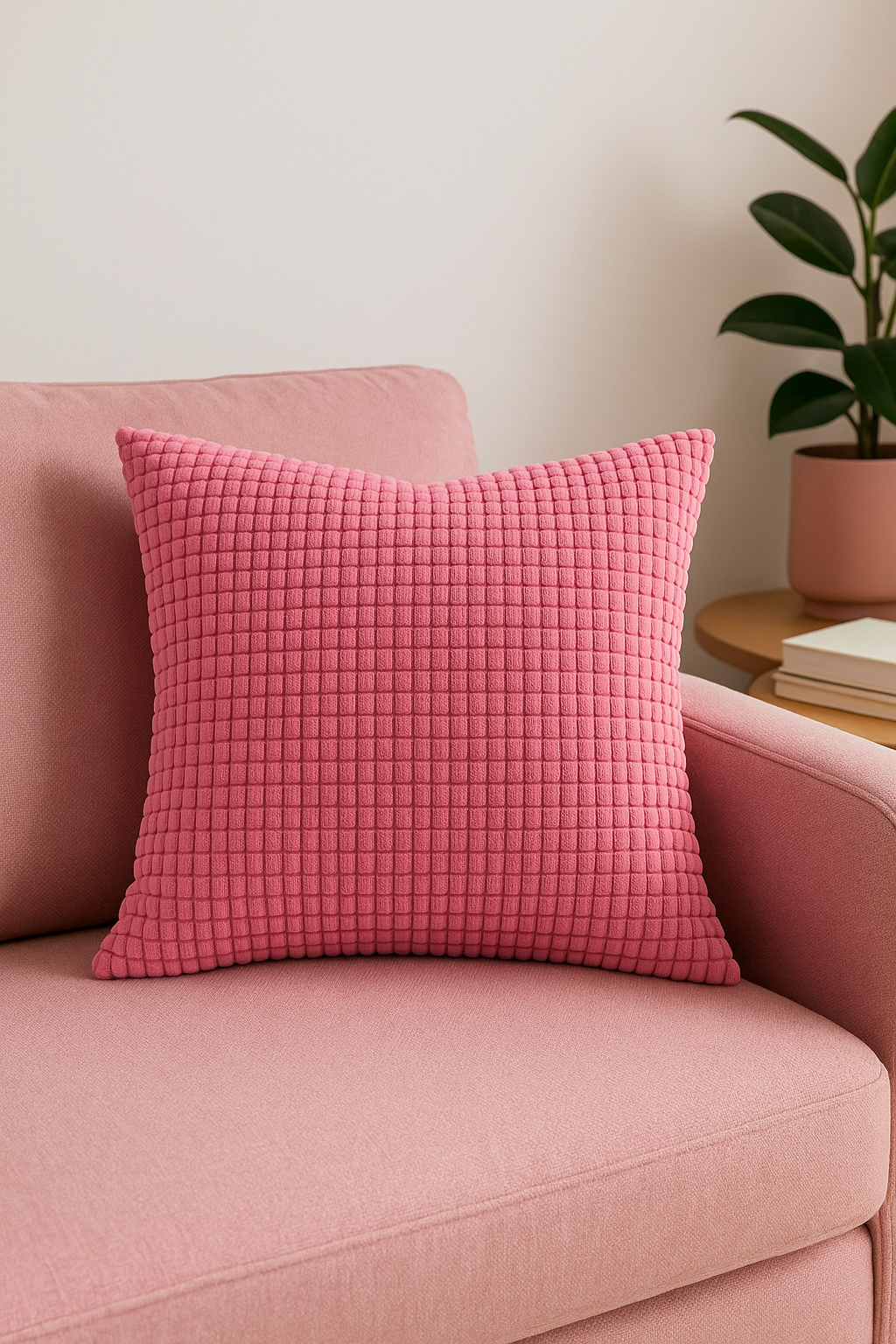 housse de coussin en velours côtelé grain de maïs décorative
