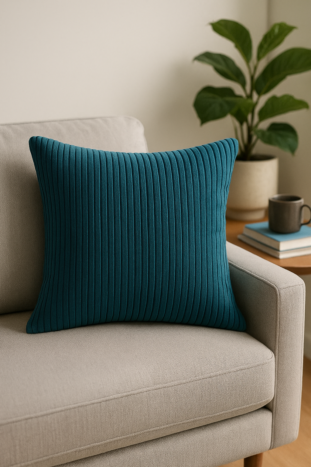 housse de coussin en velours côtelé rayé classique 45 50 60 cm