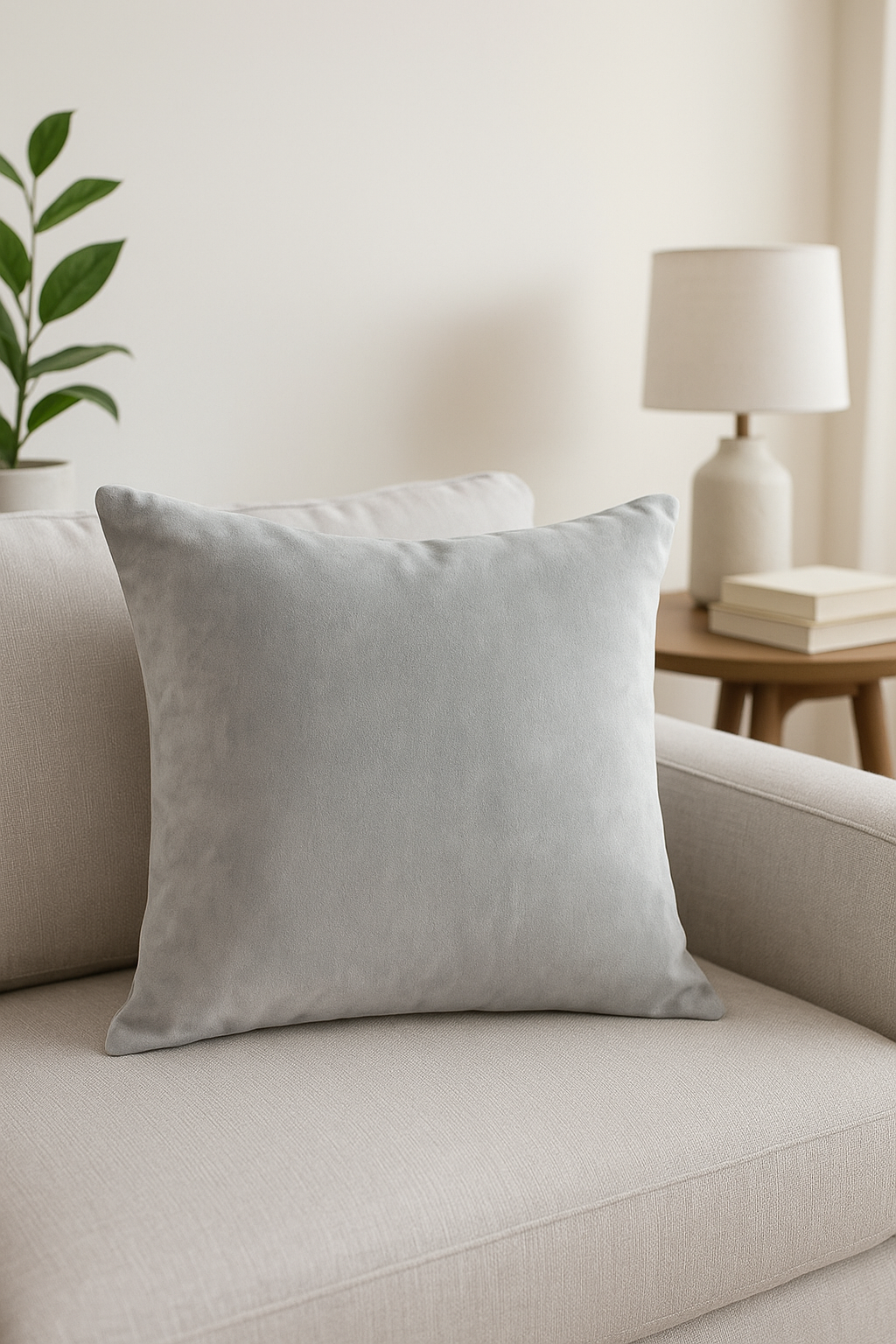 housse de coussin en velours sur mesure couleur unie 40 à 60 cm