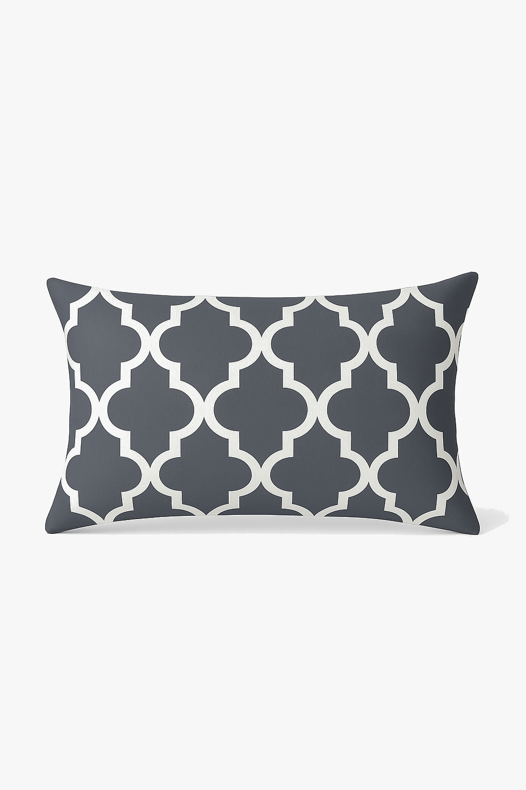 housse de coussin géométrique gris rectangulaire décorative moderne