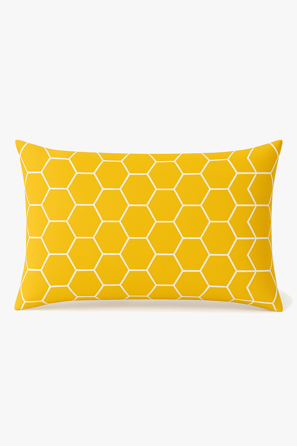 housse de coussin géométrique jaune pour décoration intérieure