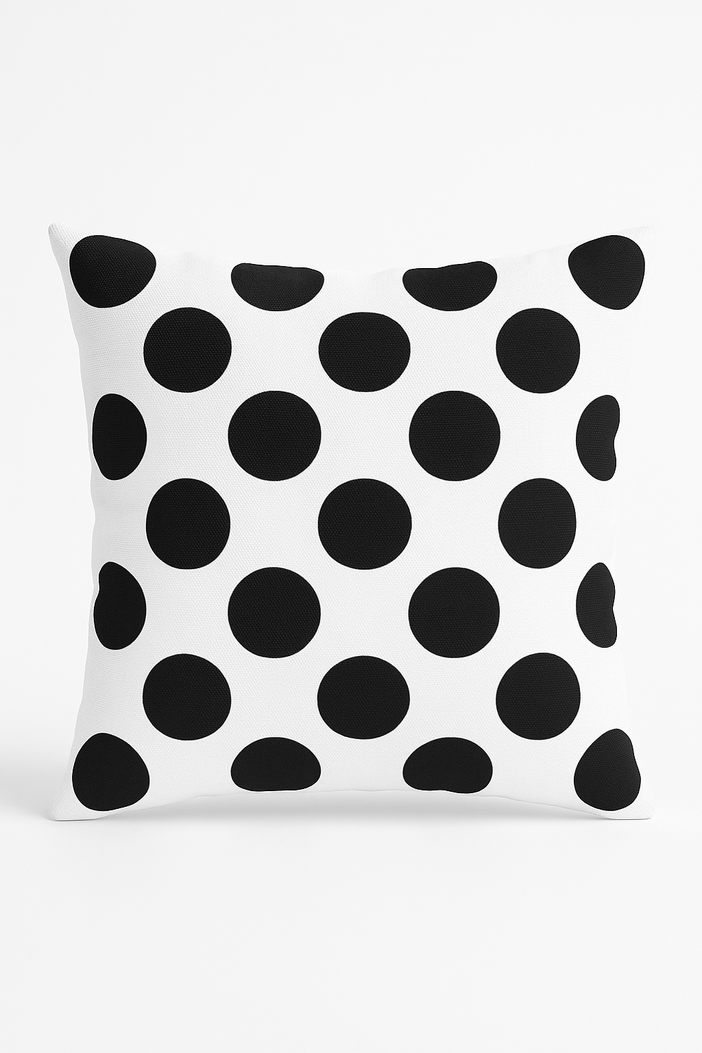housse de coussin géométrique noir et blanc design moderne