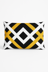 housse de coussin géométrique nordique à rayures colorées 30 x 50 cm