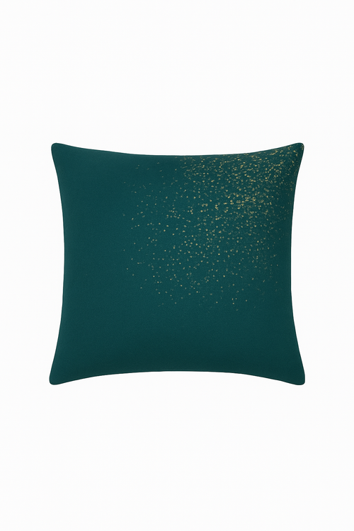 housse de coussin géométrique style ethnique or clair