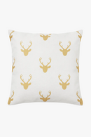 housse de coussin géométrique style ethnique rétro couleur or clair