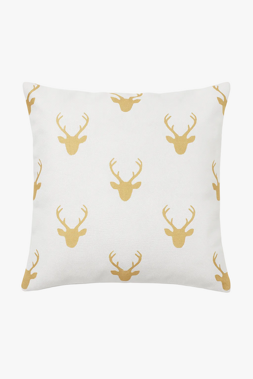 housse de coussin géométrique style ethnique rétro couleur or clair