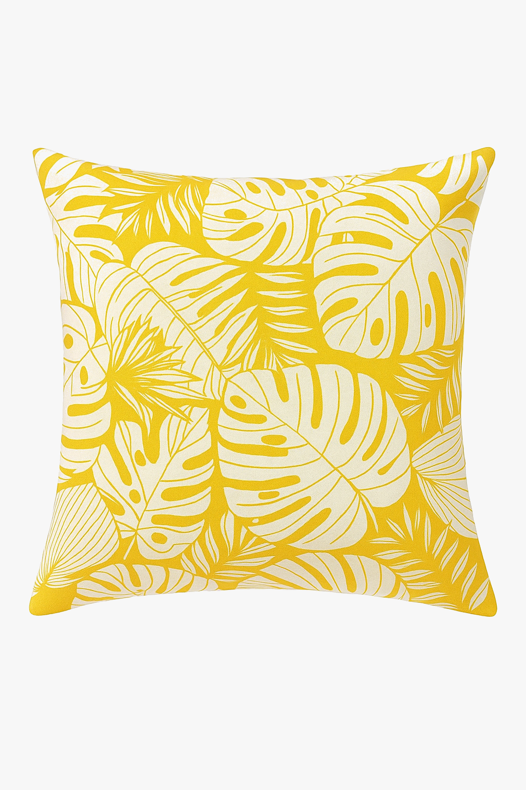 housse de coussin jaune carrée pour décoration intérieure