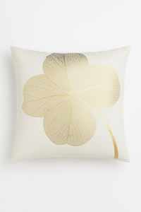 housse de coussin moderne motif géométrique feuilles décoratives