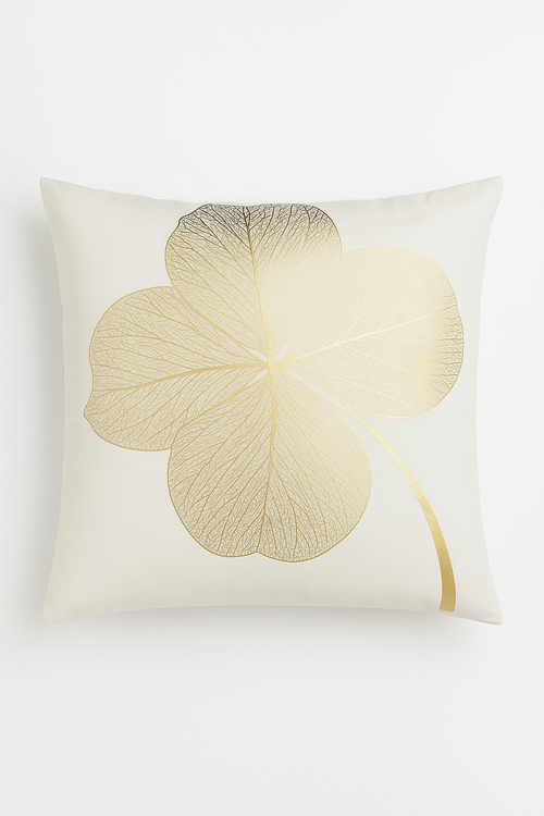 housse de coussin moderne motif géométrique feuilles décoratives