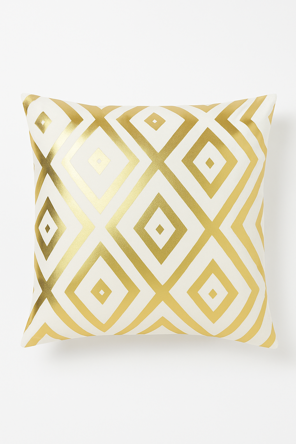 housse de coussin moderne motif géométrique feuilles vertes