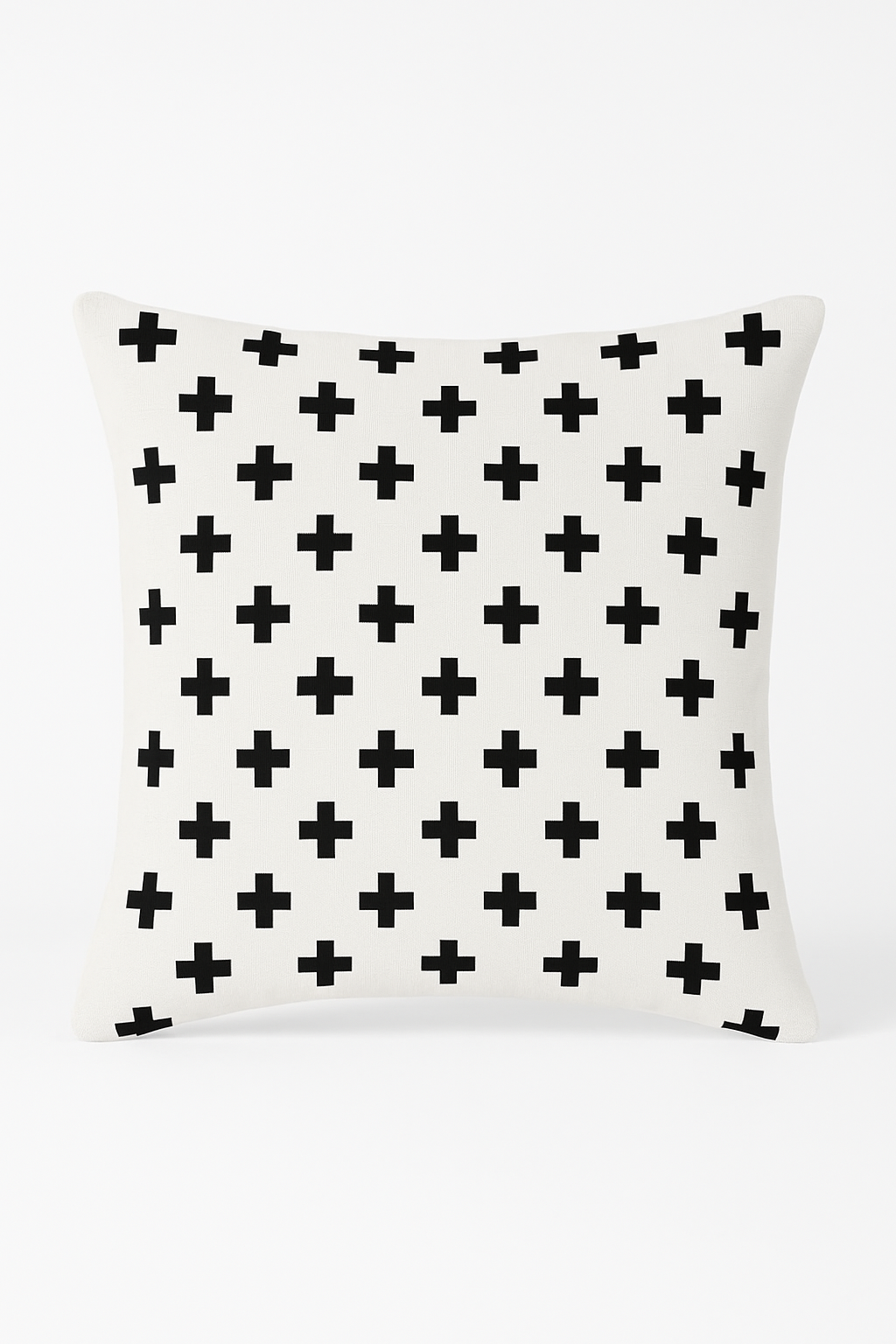 housse de coussin moderne noir et blanc géométrique décorative
