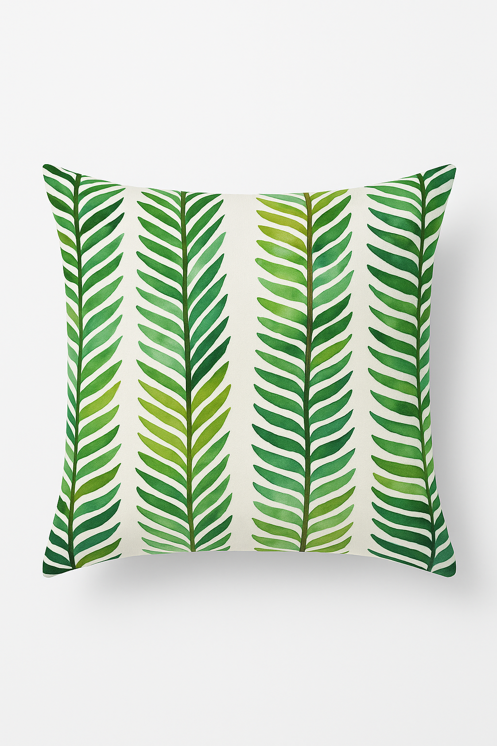 housse de coussin motif cactus monstera et plantes tropicales
