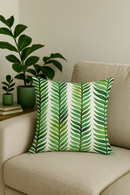 housse de coussin motif cactus monstera et plantes tropicales