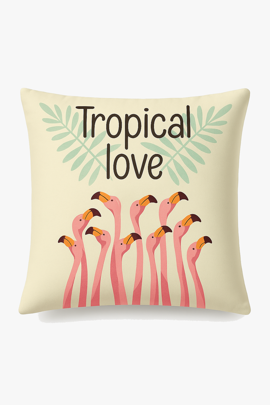 housse de coussin motif flamant rose pour décoration intérieure