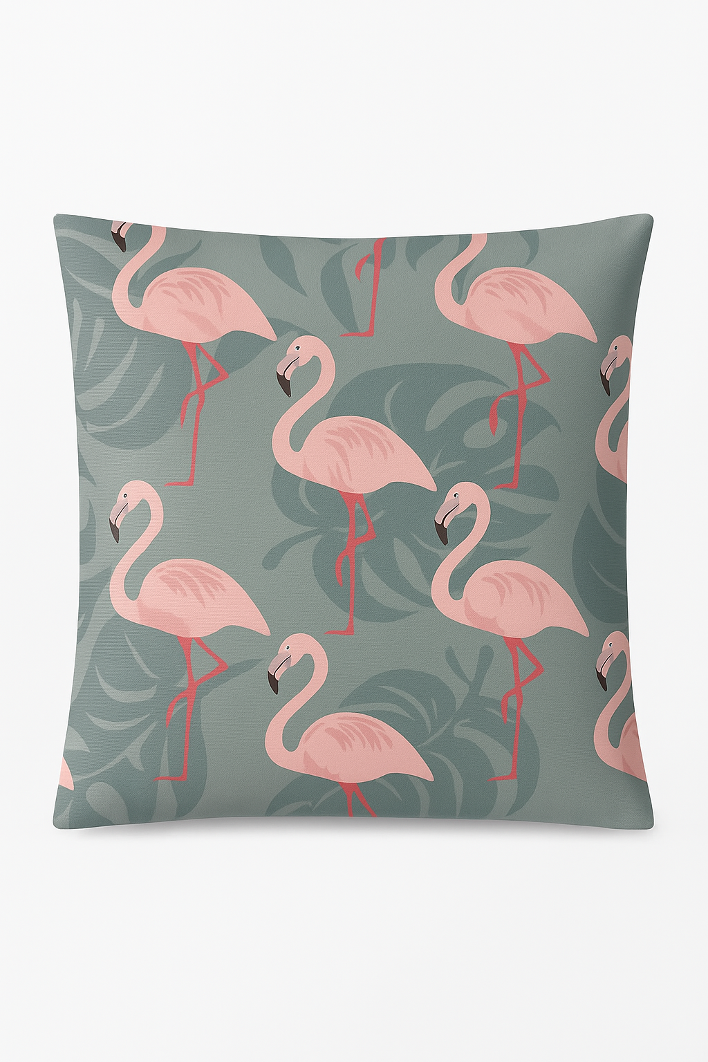 housse de coussin motif flamant rose pour décoration intérieur