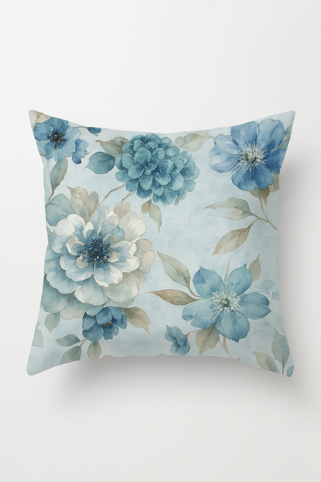 housse de coussin motif floral ginkgo pour déco intérieure