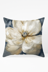 housse de coussin à motif floral ginkgo pour salon et chambre