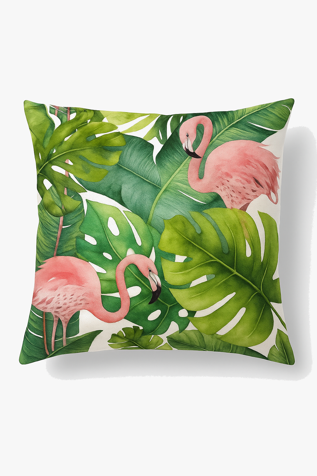 housse de coussin motif plantes tropicales pour canapé élégant