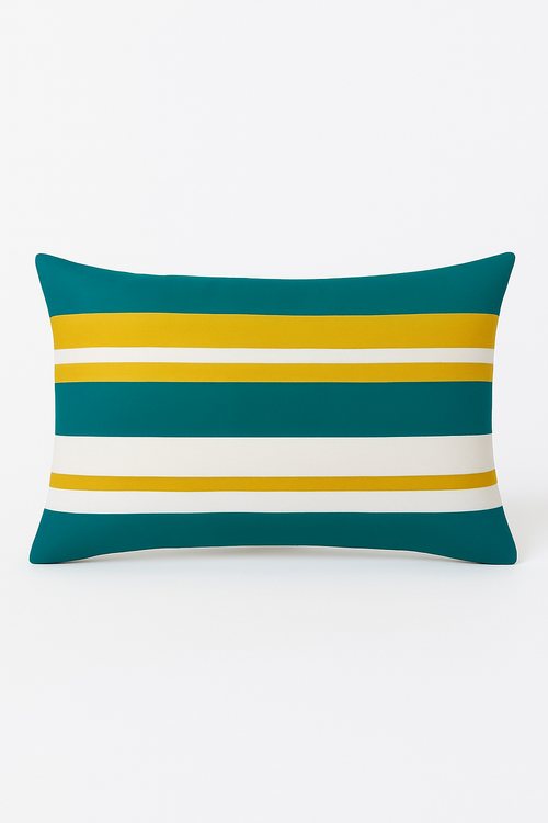 housse de coussin rectangulaire à motif géométrique coloré 30 x 50 cm