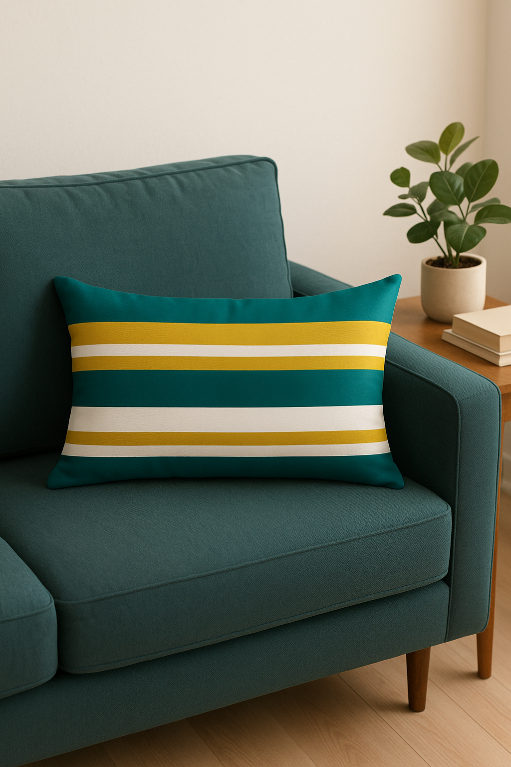 housse de coussin rectangulaire à motif géométrique coloré 30 x 50 cm - vue 3 sur 2