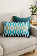 housse de coussin rectangulaire à motif géométrique coloré 30x50 cm
