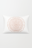 housse de coussin rose à motif géométrique décoratif pour la maison