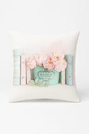 housse de coussin rose motif nordique pour canapé lit mariage