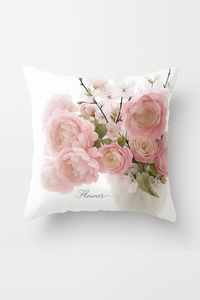 housse de coussin rose style nordique pour décoration élégante