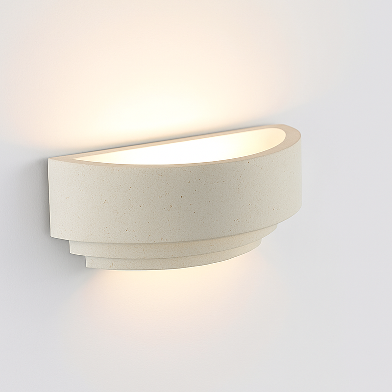 IP65 LED étanche applique murale ciment moderne 110V 220V LED Villa terrasse jardin réverbère rond lune fond porche lampes