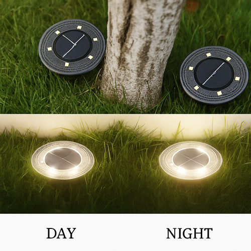 IP68 LED étanche extérieure énergie solaire lumière au sol contrôle de l'éclairage chemin pont lumières cour allée pelouse jardin décoration lampe