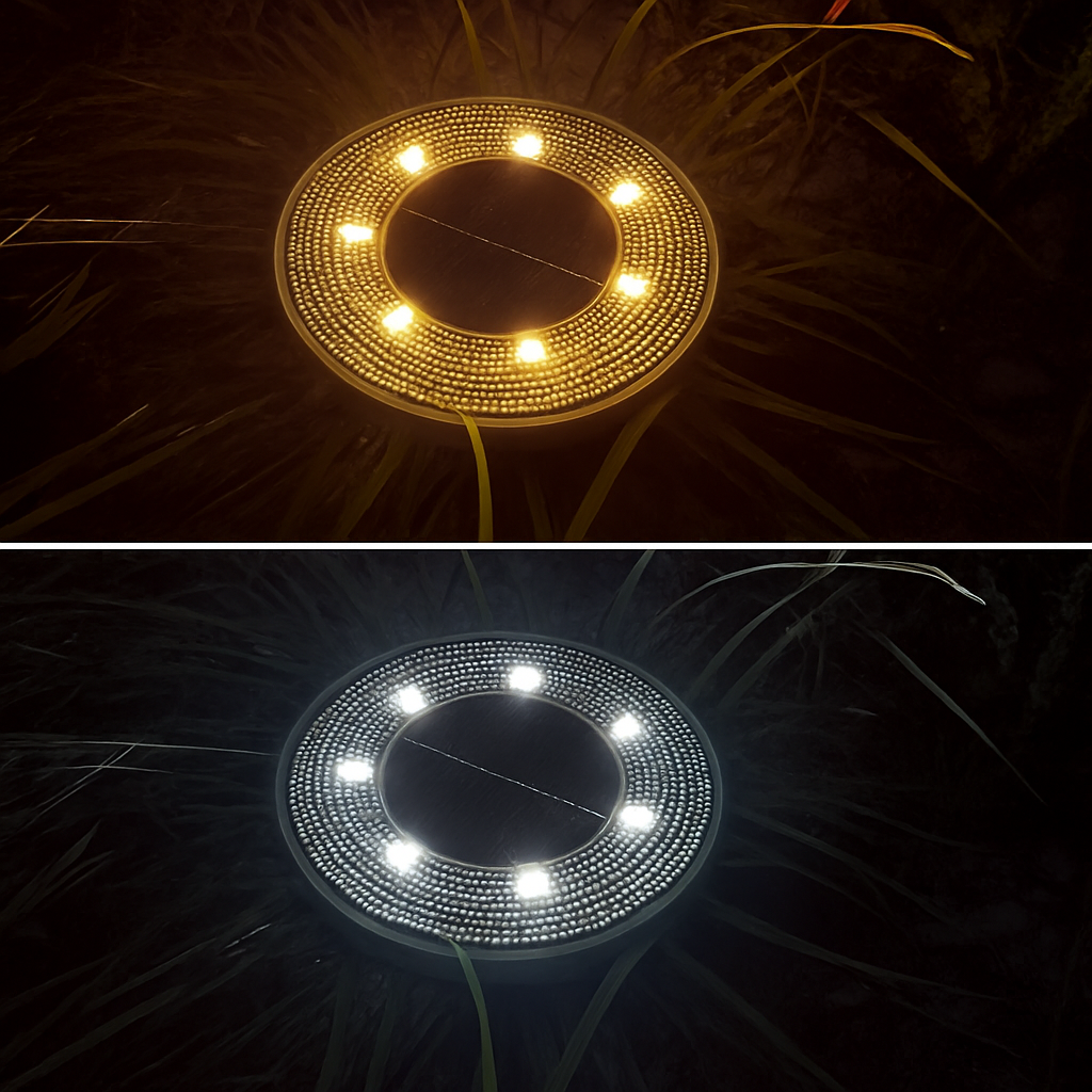 IP68 LED étanche extérieure énergie solaire lumière au sol contrôle de l'éclairage chemin pont lumières cour allée pelouse jardin décoration lampe - vue 4 sur 14