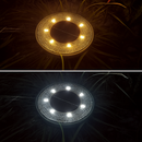 IP68 LED étanche extérieure énergie solaire lumière au sol contrôle de l'éclairage chemin pont lumières cour allée pelouse jardin décoration lampe