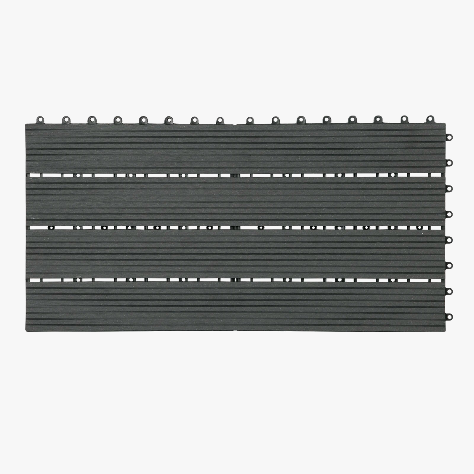 Lames terrasse wpc clipsables 30x60 6 dalles 1m2