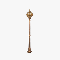 lampadaire de jardin à tête unique en led décoratif