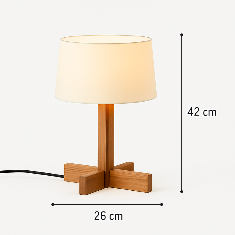 lampadaire en bois style wabi sabi pour décoration intérieure moderne