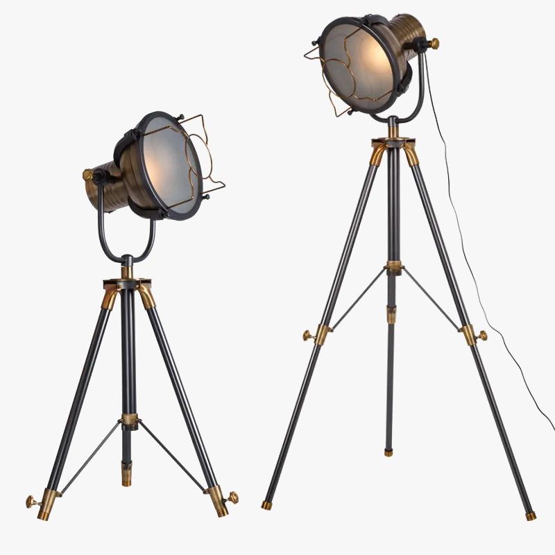 lampadaire en métal lourd style rétro industriel pour divers espaces