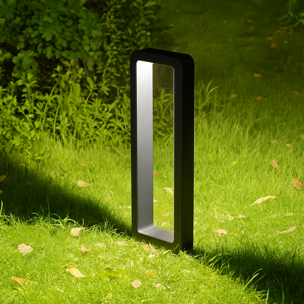 Lampadaire exétieur IP68 étanche 15W LED jardin pelouse en aluminium pilier - vue 4 sur 6