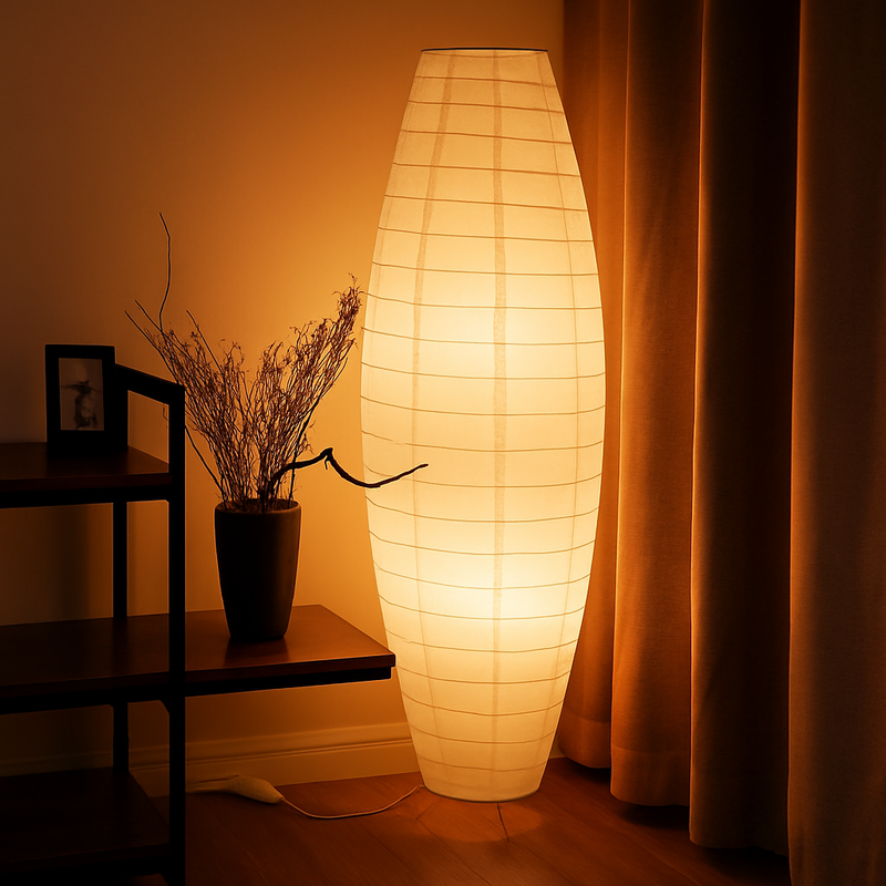 lampadaire led en papier tissé style nordique luminaria lampara de