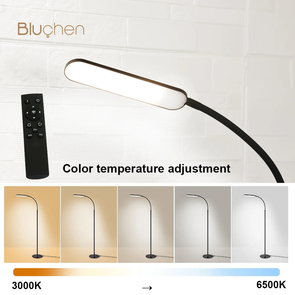 lampadaire led moderne avec interrupteur tactile et télécommande