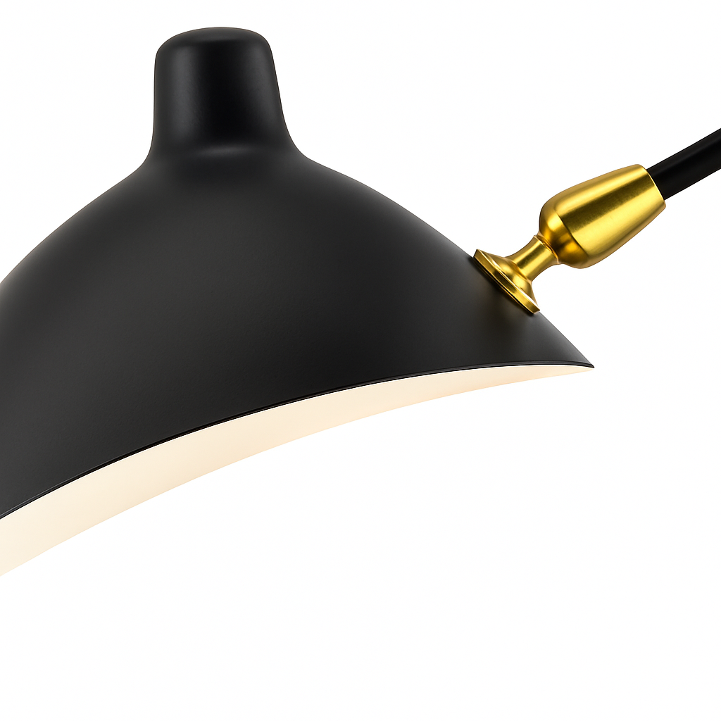 lampadaire minimaliste en métal avec abat-jour rotatif - vue 7 sur 7