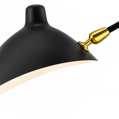lampadaire minimaliste en métal avec abat-jour rotatif