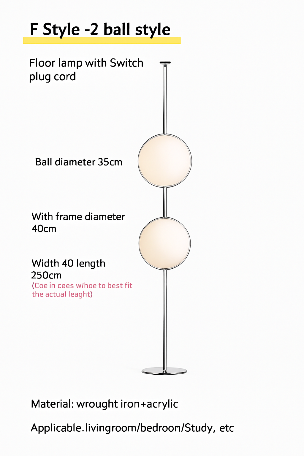 lampadaire nordique haut de gamme pour décoration intérieure moderne - vue 11 sur 13