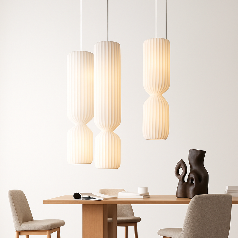 lampadaire plissé nordique en tissu pour décoration intérieure