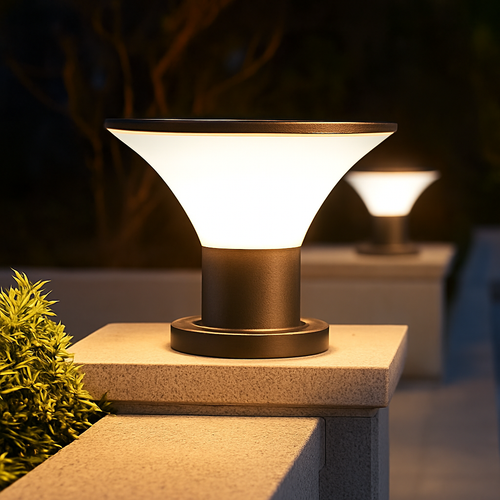 lampadaire solaire étanche pour jardin et extérieur